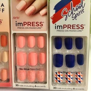 Impress Makeup 3 Impress Nails Short Square Mix And Match Poshmark